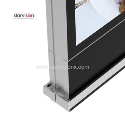 Indoor LCD Display Totem Advertising Digital Signage 4k Ultra HD For Shopping Mall